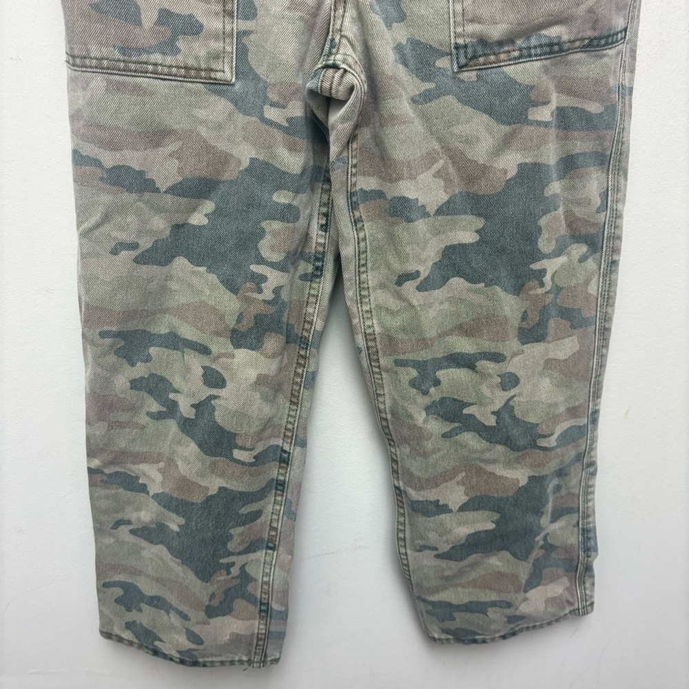 Free People Jeans Camo Remy Cropped Wide Leg High Rise - Picture 7 of 15
